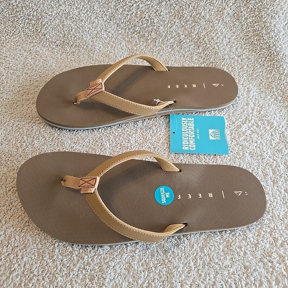 Reef Women's Solana Slip-on Flip-flop‎ Sandals Cocoa Size 11 NWT